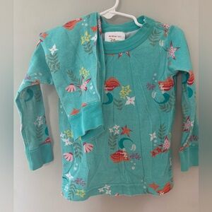 Hanna Andersson Little Mermaid Pajamas Size 2 or 80/85